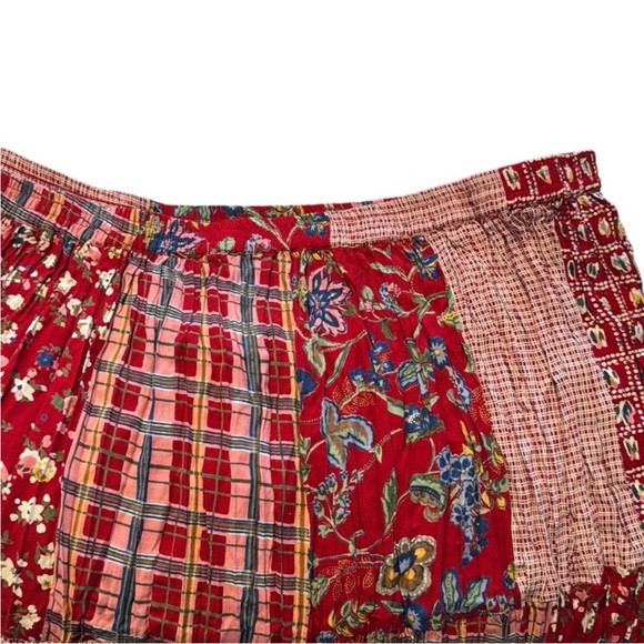 NEW Stonybrook Gauzy Boho Patchwork Maxi Skirt 3X Hippie Whimsigoth Fairy Goblin - Picture 3 of 8